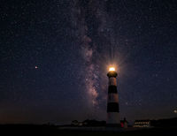 Milky Way over Bodie Island Lighthouse