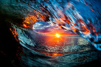 New York Wave Sunset
