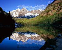 Spring Morning Reflection, Maroon Bells