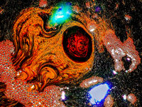 Turquoise Nebula in the Aceitosa Galaxy