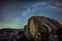 Half Dome Diving Board and Milky Way
