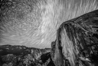 Half Dome Diving Board Star Trails